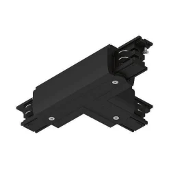 ProRail3 łącznik T uziem lewy Czarny 230V metal/tworzywo sztuczne 3-faz (PL91380) - Paulmann