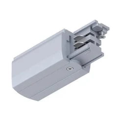 ProRail3 End zasilanie prawa Srebrny 230V metal/tworzywo sztuczne 3-faz (PL91359) - Paulmann