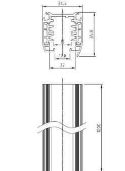 ProRail3 szyna do nab 1m Srebrny 230V metal 3-fazowa (PL91352) - Paulmann