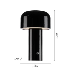 Przenośna, ładowalna lampa AGNES czarna (19190-18) - Paul Neuhaus