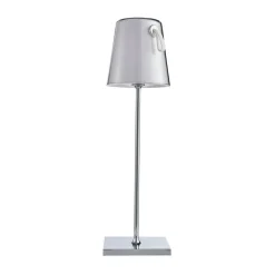 Przenośna ładowalna lampa ogrodowa Ostap w kolorze chromu (TB-2749-CH) - Italux