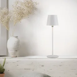 Przenośna, ładowana lampa stołowa BOTERIA BIAŁY (19251-16) - Paul Neuhaus