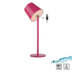 Przenośna, ładowana lampa stołowa BOTERIA RÓŻOWY (19251-87) - Paul Neuhaus