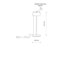 Przenośna lampa na balkon AMY LED (11532) - Nowodvorski