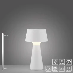 Przenośna lampa na piknik ABERA Biała (19260-16) - Paul Neuhaus