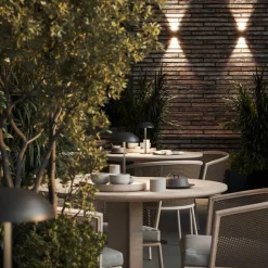 Przenośna lampa stołowa MROOM LED IP65 szara (26576-M930-D9-TD-84) - Aqform