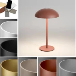 Przenośna lampa stołowa MROOM LED IP65 beżowa (26576-M930-D9-TD-82) - Aqform