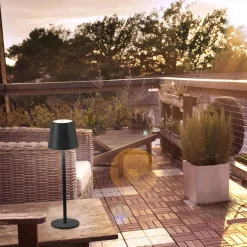 Przenośna LAMPA STOŁOWA USB EURIA CZARNA (19250-18) - Paul Neuhaus