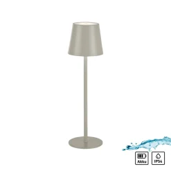 Przenośna LAMPA STOŁOWA USB EURIA SZARA (19250-40) - Paul Neuhaus