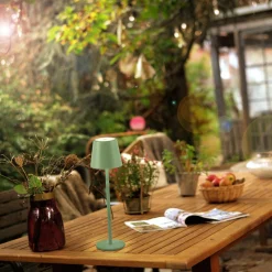 Przenośna LAMPA STOŁOWA USB EURIA ZIELONA (19250-43) - Paul Neuhaus