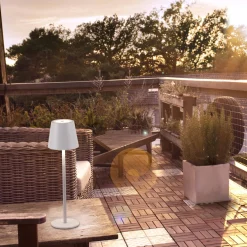 Przenośna LAMPA STOŁOWA USB EURIA Biała (19250-16) - Paul Neuhaus