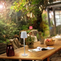 Przenośna LAMPA STOŁOWA USB EURIA Biała (19250-16) - Paul Neuhaus