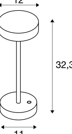 Przenośna lampa VINOLINA 2700/3000 K, TOUCH, biała (1007360) - SLV
