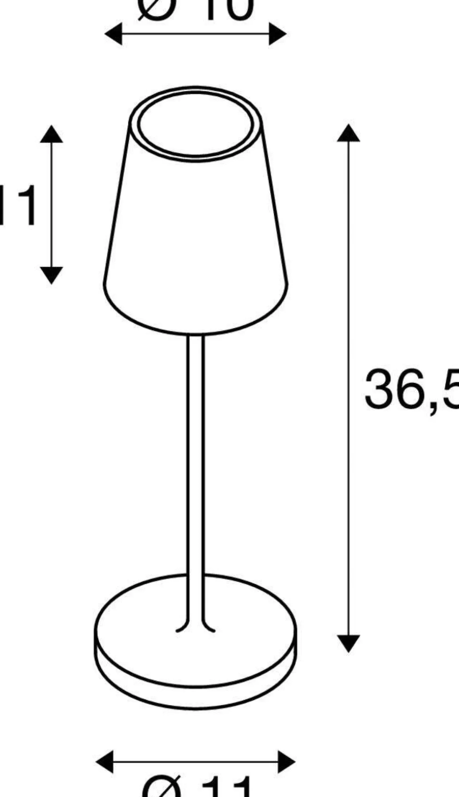 Przenośna lampa VINOLINA TWO 2200/2700/3000 K, TOUCH, TOUCH, czarna (1007693) - SLV