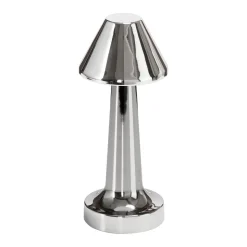 Przenośna lampa z dotykowym włącznikiem TAVOLO B srebrna 22 cm (ST-8127T/B SILVER) - Step into Design