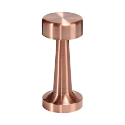 Przenośna lampa z dotykowym włącznikiem TAVOLO A miedziana 21 cm (ST-8127T/A COPPER) - Step into Design