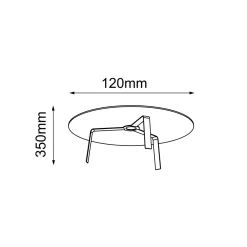 Przesłona do systemów Drop i Etna - Czarna (1050) - Brosline
