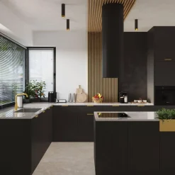 Punktowa lampa sufitowa NERO 12,5 czarny/złoty (SL.1410) - Sollux Lighting