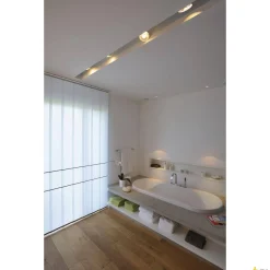 PURI, spot do szyny wysokonapięciowej 1-fazowej, QPAR51, kolor srebrnoszary, maks. 50W, z adapterem 1-fazowym (143392) - SLV