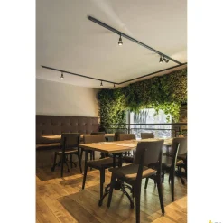 PURI, spot do szyny wysokonapięciowej 1-fazowej, QPAR51, czarny mat, maks. 50W, z adapterem 1-fazowym (143390) - SLV