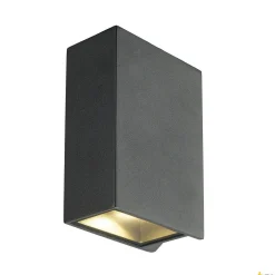 QUAD 2 XL, lampa ścienna, LED, 3000K, IP44, kwadratowa, up/down, antracytowa, 3,2W (232445) - SLV