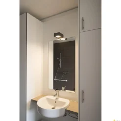 QUADRASYL WL 15, lampa ścienna outdoor, żarówka energooszczędna GX53, IP44, kwadratowa, D/S/W 15/12/5,5 cm, antracytowa, maks. 11W (232285) - SLV