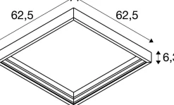 Rama montażowa natynkowa PANEL 625 (1007475) - SLV