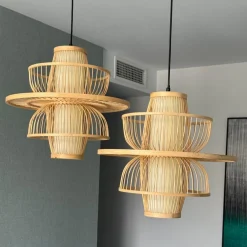 Ratanowa lampa wisząca Astra naturalna 1xE27 (LP-3110/1P NT) - Light Prestige