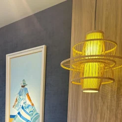 Ratanowa lampa wisząca Astra naturalna 1xE27 (LP-3110/1P NT) - Light Prestige