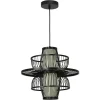 Ratanowa lampa wisząca Astra czarna 1xE27 (LP-3110/1P BK) - Light Prestige