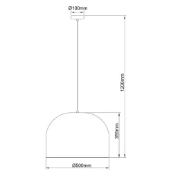 Ratanowa lampa wisząca Kanso 50 cm jasne drewno 1xE27 (LP-2025/1P 50 cm) - Light Prestige