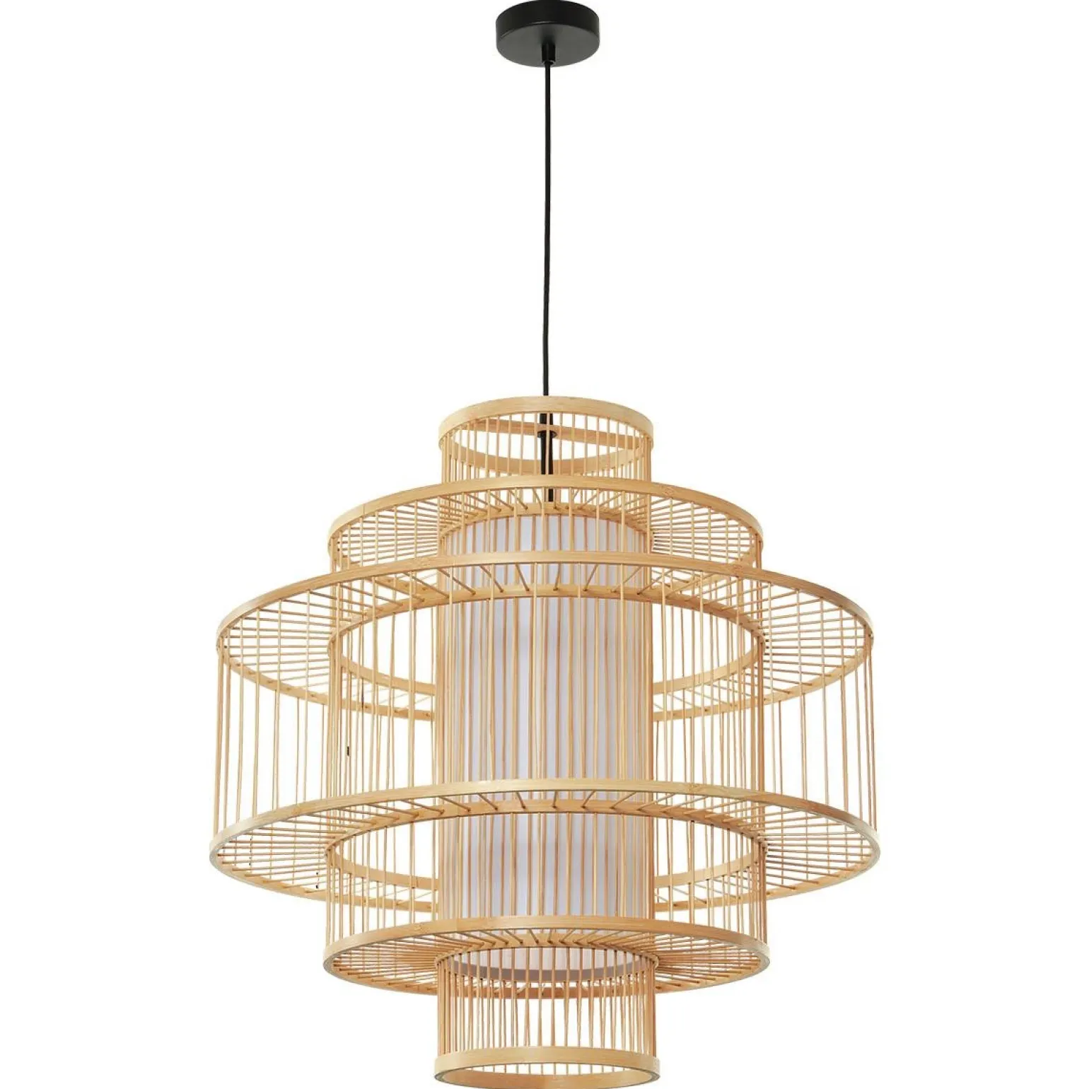 Rattanowa lampa wisząca Stela 1xE27 (LP-2026/1P) - Light Prestige