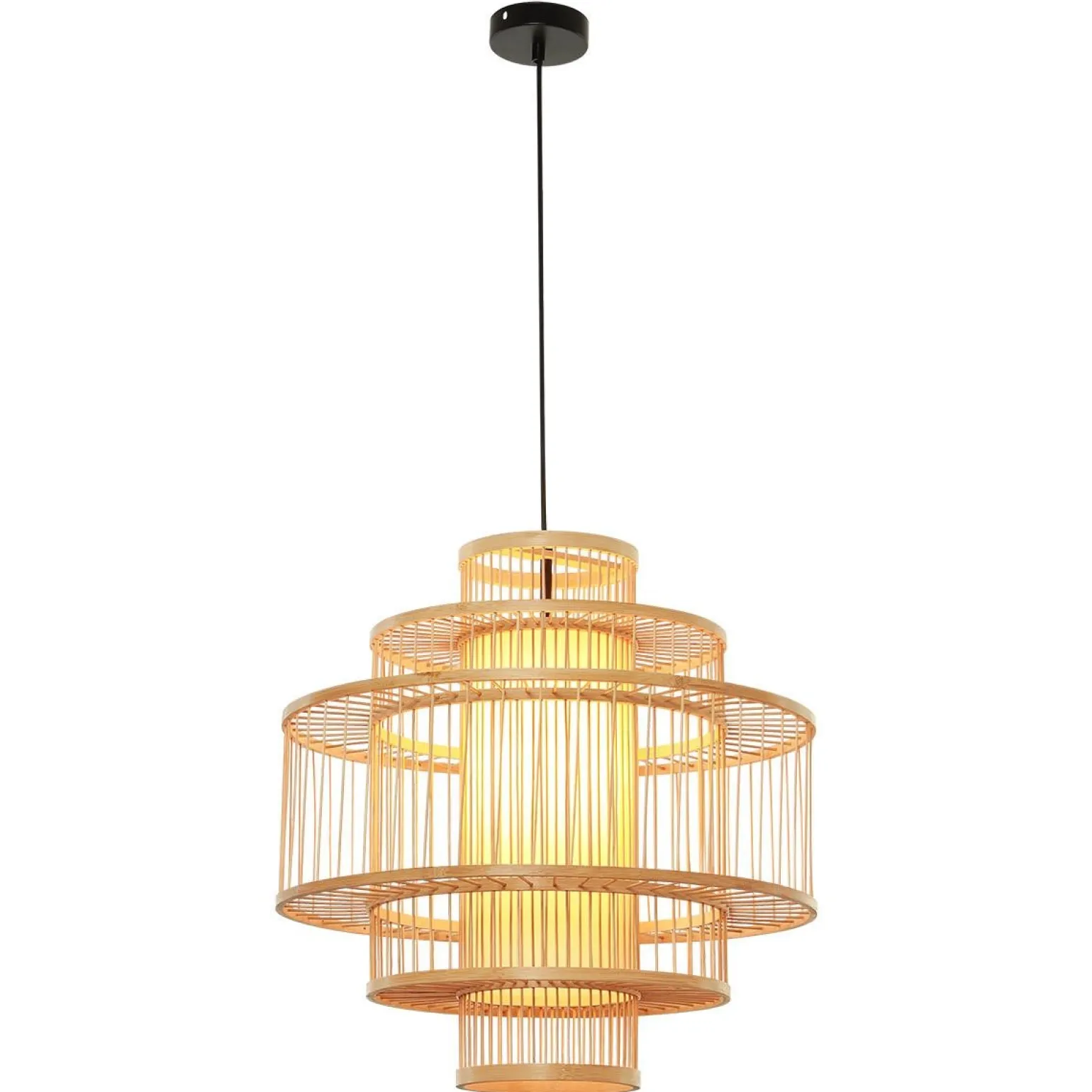 Rattanowa lampa wisząca Stela 1xE27 (LP-2026/1P) - Light Prestige