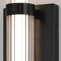 Średni kinkiet LED Fayton - Matowa czerń (QN-FAYTON-M-BK) - Quintiesse