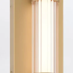 Średni kinkiet LED Fayton - Szczotkowane złoto (QN-FAYTON-M-BG) - Quintiesse