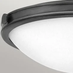 Średni plafon Collier - 3 źródła światła - Zgaszona czerń (HK-COLLIER-F-M-BX) - Elstead Lighting