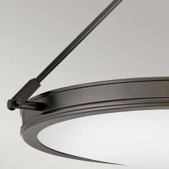 Średni półplafon Collier - 4 źródła światła - Zgaszona czerń (HK-COLLIER-SF-M-BX) - Elstead Lighting