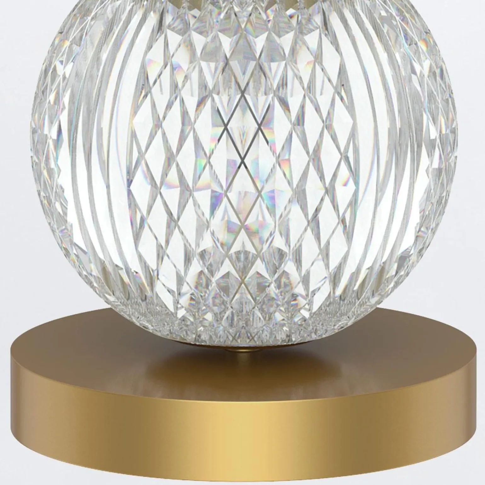 Średnia lampa stołowa z abażurem LED Marni - Naturalny mosiądz (QN-MARNI-TL-M-NBR) - Quintiesse