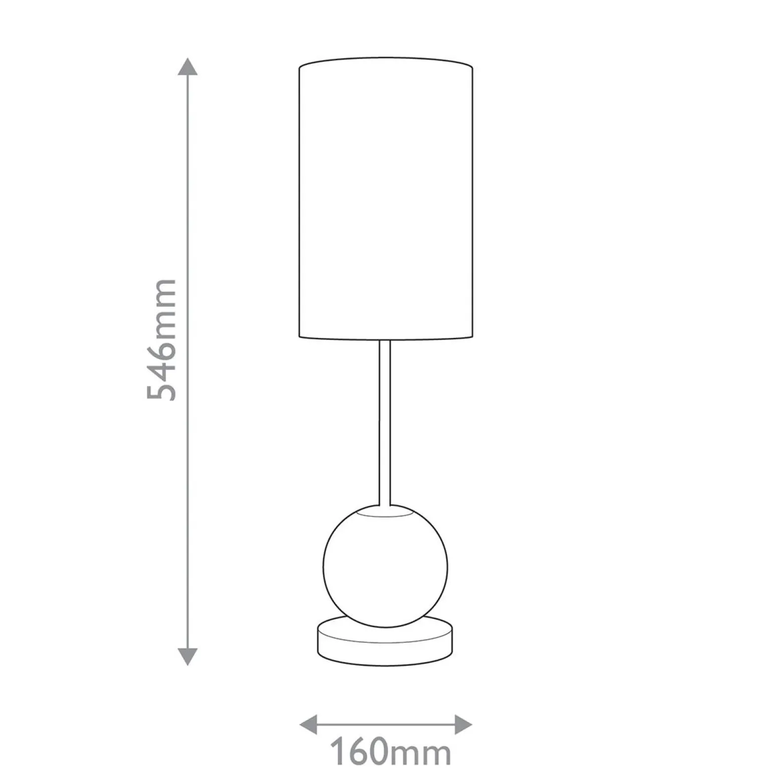 Średnia lampa stołowa z abażurem LED Marni - Naturalny mosiądz (QN-MARNI-TL-M-NBR) - Quintiesse