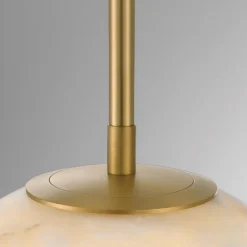 Średnia lampa wisząca Kepler - 1 źródło światła - Szczotkowane złoto (QN-KEPLER-1P-M-BG) - Quintiesse