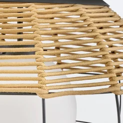 Średnia lampa wisząca na taras Maddox karmelowy beż (QN-MADDOX-P-M-BK-CAM) - Quintiesse