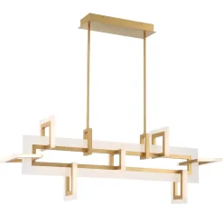 Średnia lampa wyspowa Inizio - Szczotkowane złoto (QN-INIZIO-LP-M-BG) - Quintiesse