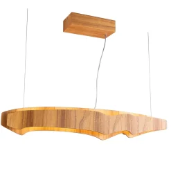Średnia lampa wyspowa LED Horizon (QN-HORIZON-LED-LP-100-TEAK) - Quintiesse