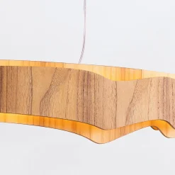 Średnia lampa wyspowa LED Horizon (QN-HORIZON-LED-LP-100-TEAK) - Quintiesse