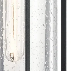 Średnia latarnia naścienna Camillo - 1 źródło światła - Teksturowana czerń (KL-CAMILLO-M-TBK) - Kichler