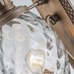 Średnia latarnia naścienna Plantation - 1 źródło światła - Oksydowany brąz (HK-PLANTATION-M-BU) - Hinkley