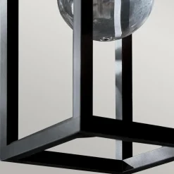 Średnia latarnia naścienna Hone - 1 źródło światła - Strukturalna czerń (KL-HONE-M-BKT) - Elstead Lighting