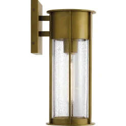 Średnia latarnia naścienna Camillo - 1 źródło światła - Naturalny mosiądz (KL-CAMILLO-M-PNBR) - Kichler