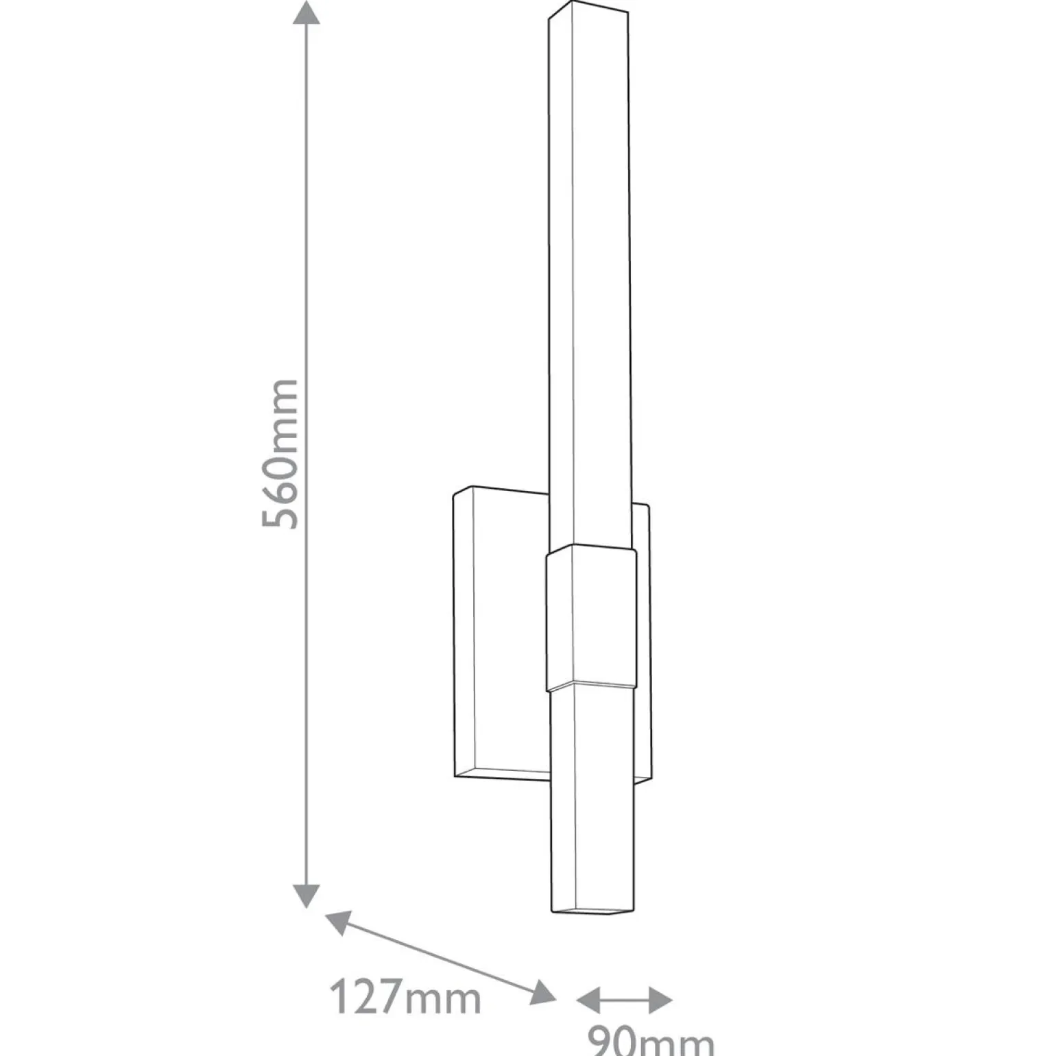 Średnia latarnia naścienna LED Nocar - - Strukturalna czerń (KL-NOCAR-M-BK) - Elstead Lighting