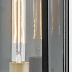 Średnia latarnia naścienna Catalina - 1 źródło światła - Czarny, oksydowany brąz (QN-CATALINA-M) - Quintiesse